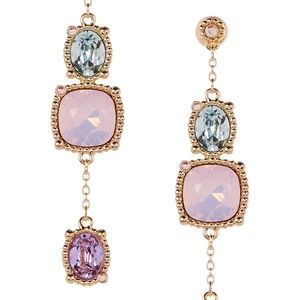 Authentic Signed Swarovski Rosette Earrings